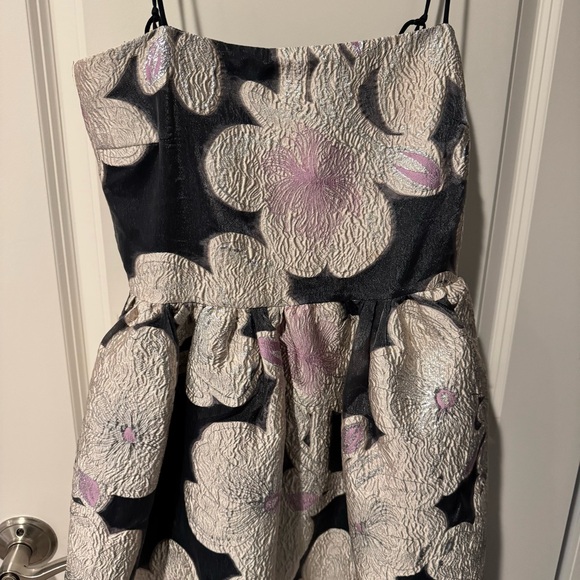 Stine Goya Anny Floral Jacquard Metallic Dress in Jasmine Pink | Size S - Picture 6 of 7